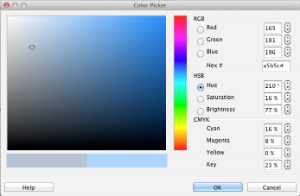 Apache OpenOffice 3.4 Color Picker